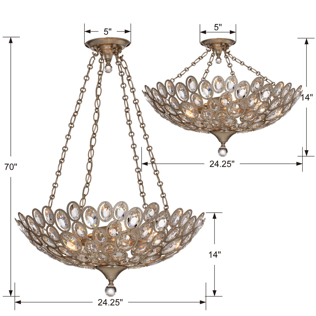 Sterling 5 Light Chandelier