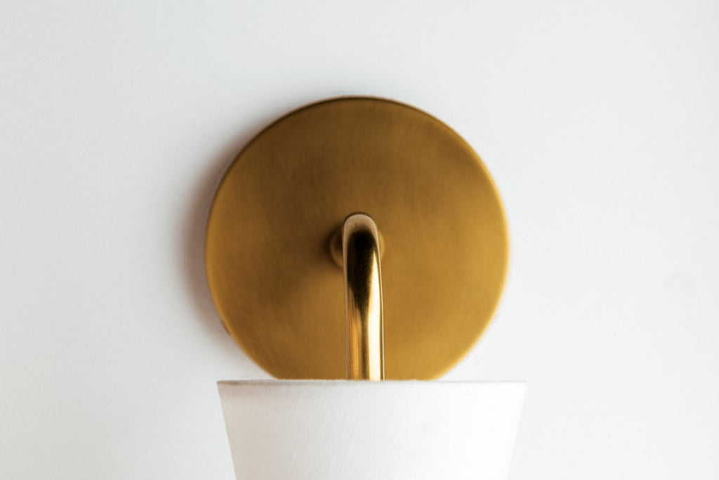 Julia Wall Sconce - Polished Nickel/Dusk Black