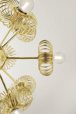 Serena Chandelier 23" - Polished Brass