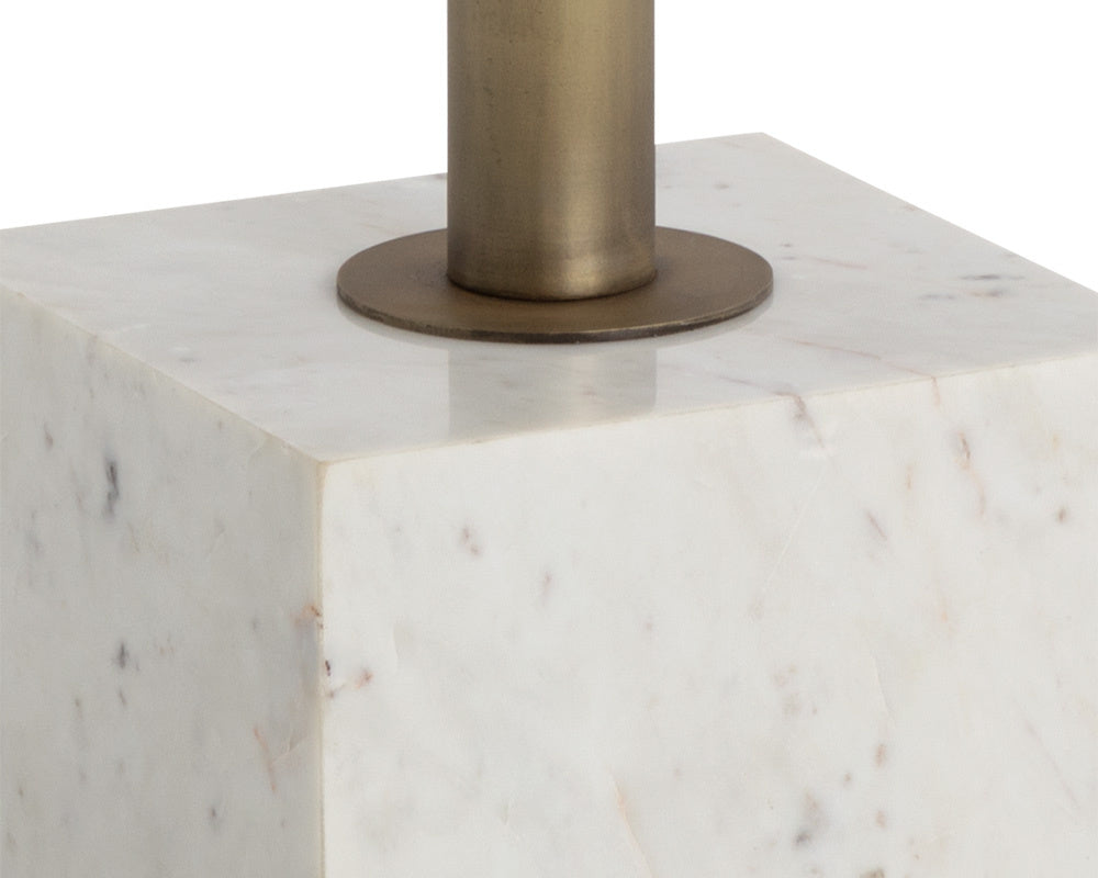 Kata Bistro Table - White Marble - 32"