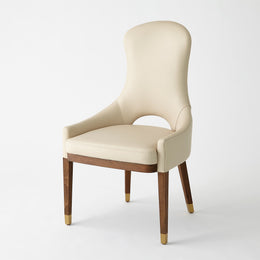 Nola Dining Chair : Nola Dining Chair (Ivory Leather)