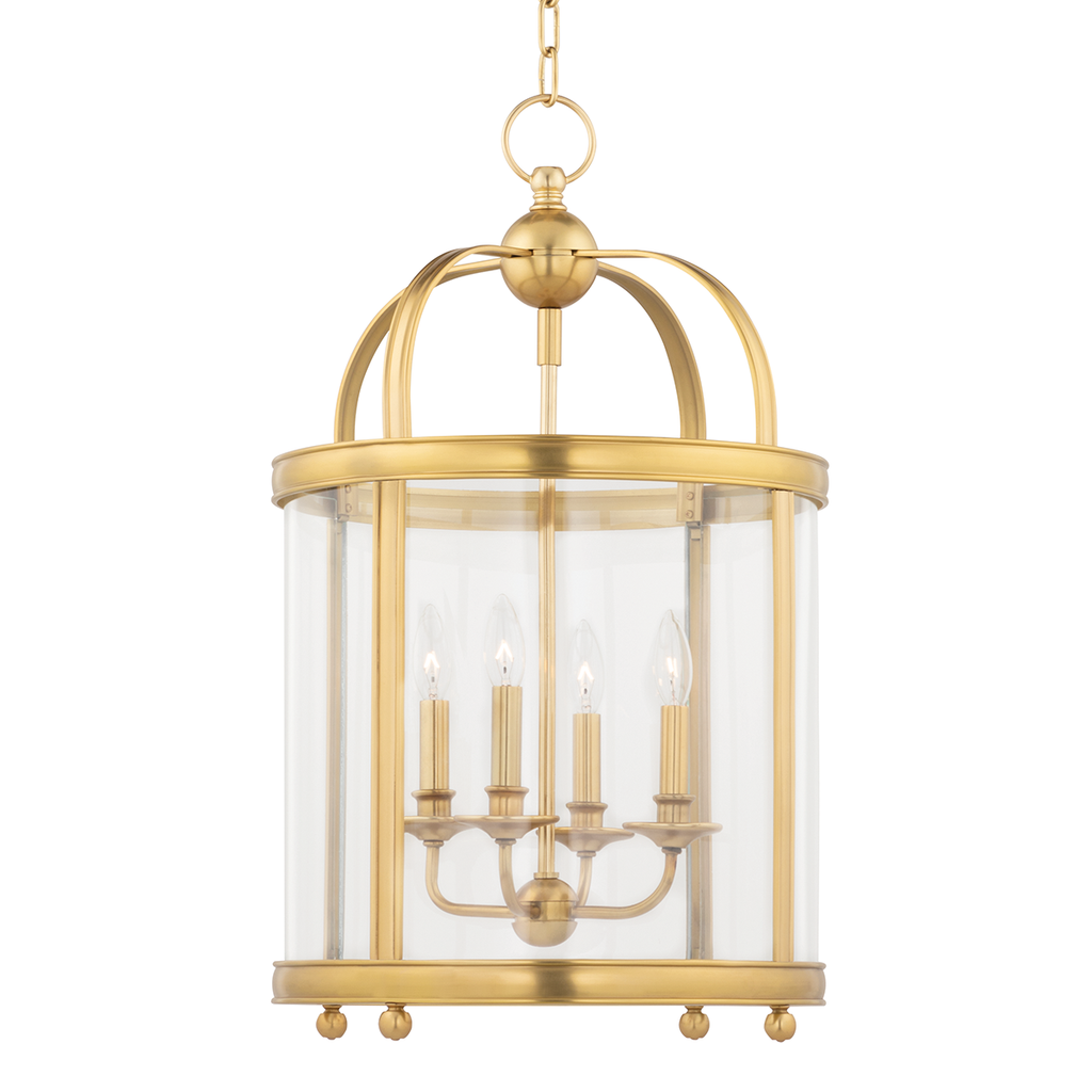 Larchmont Pendant 29" - Aged Brass