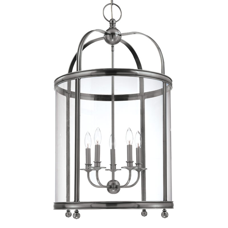 Larchmont Pendant 37" - Polished Nickel