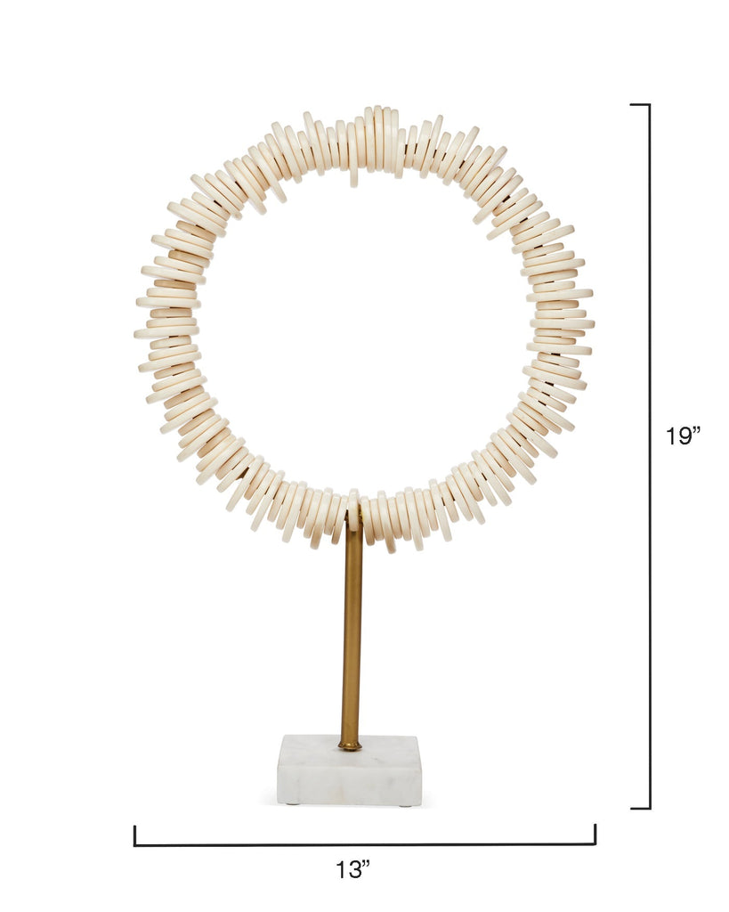 Arena Ring Sculptures, Set of 2-Cream