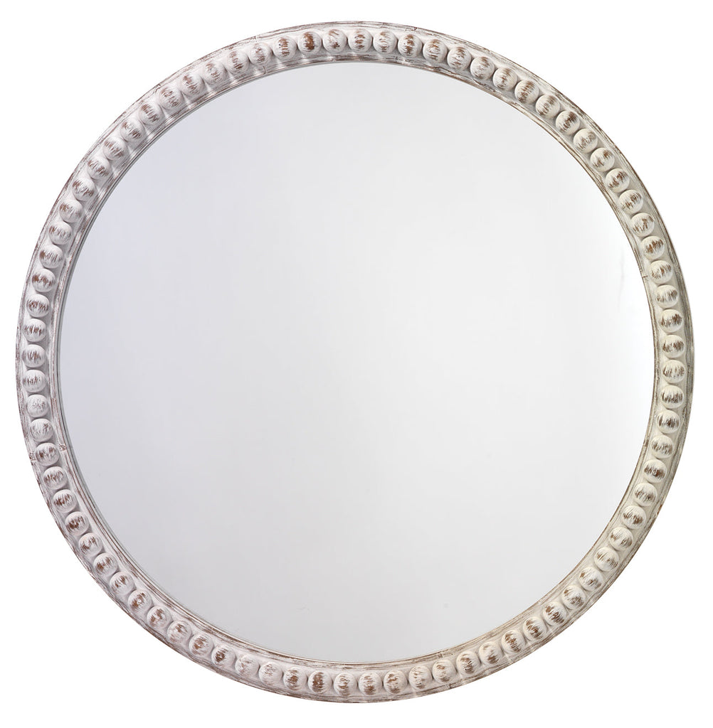 Audrey Beaded Mirror-White Washed