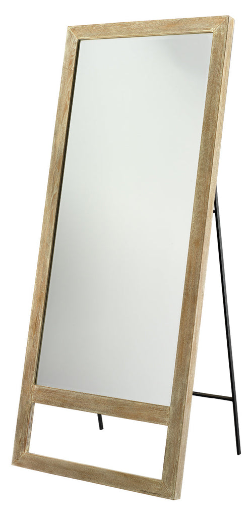 Austere Leaning Floor Mirror-Grey Washed