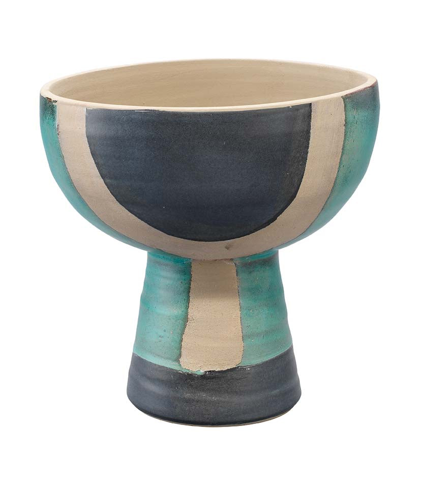 Blanche Wide Vessel-Aqua