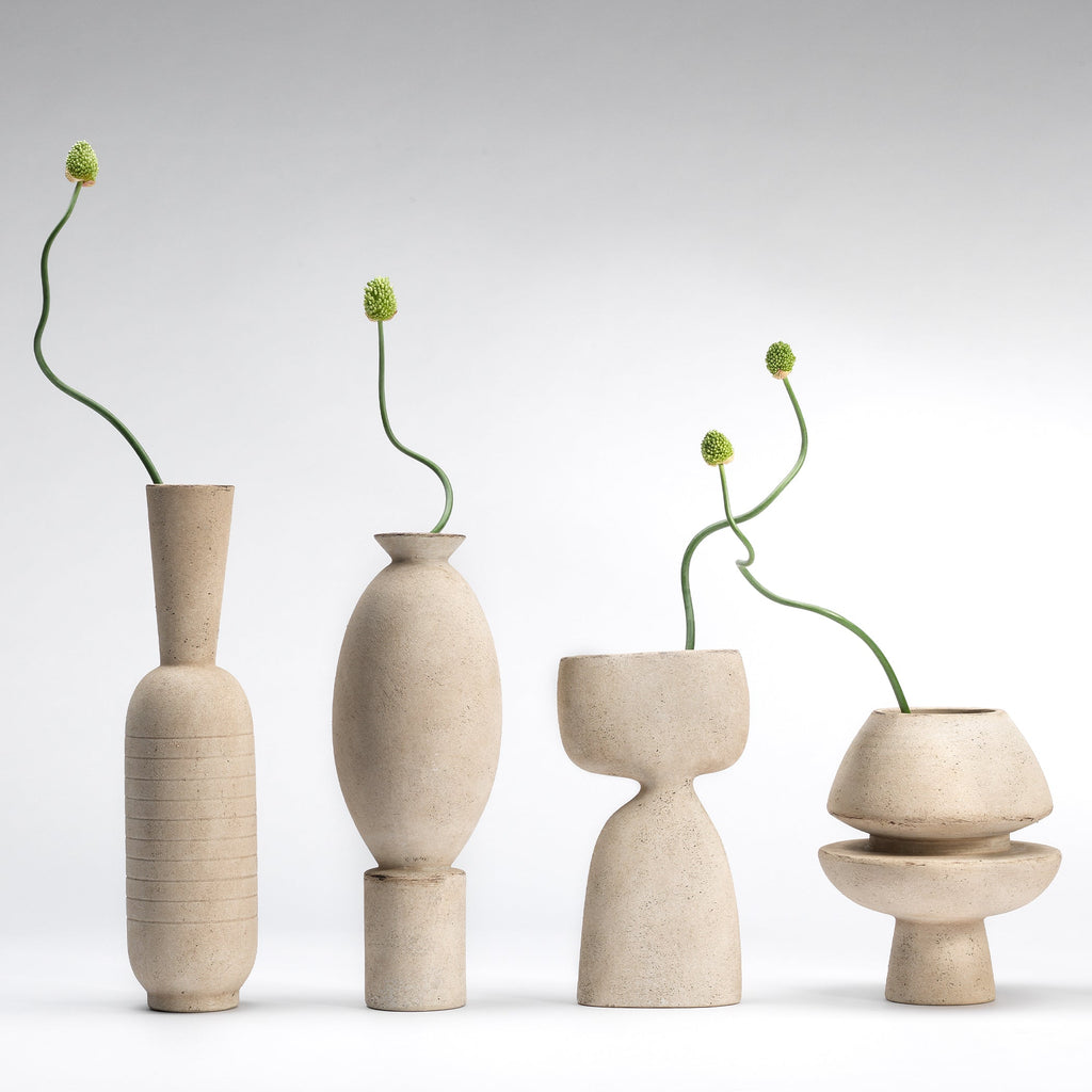 Channel Decorative Vase-Cream