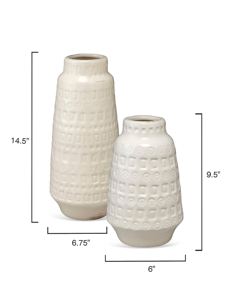 Coco Vessels, Set of 2-White