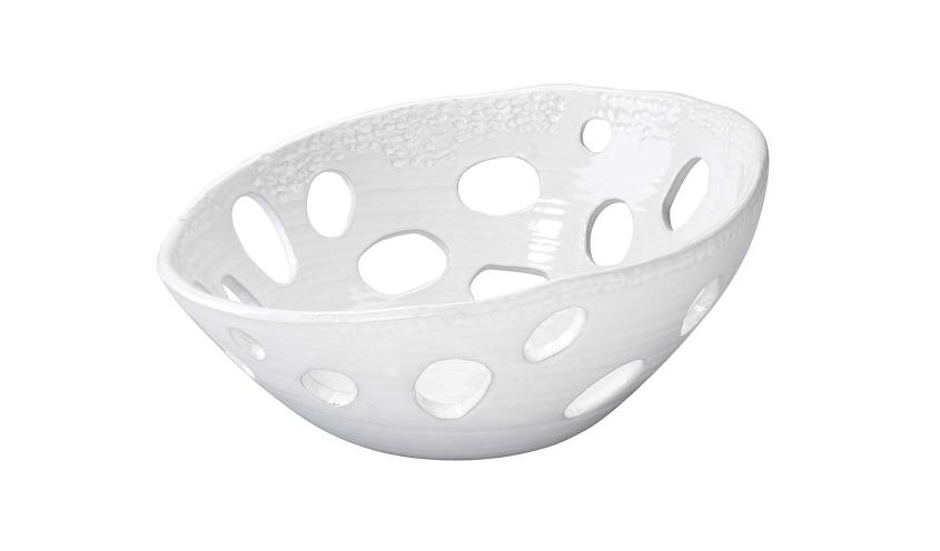 Crater Asymetric Bowl-White