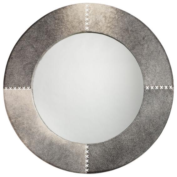 Round Cross Stitch Mirror-Grey