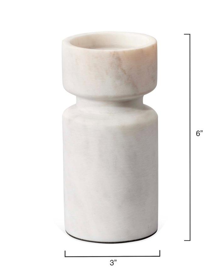 Daphne Candleholder-White