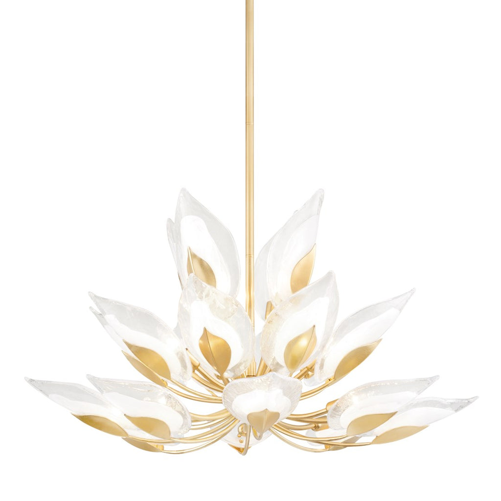 Blossom Chandelier - Gold Leaf