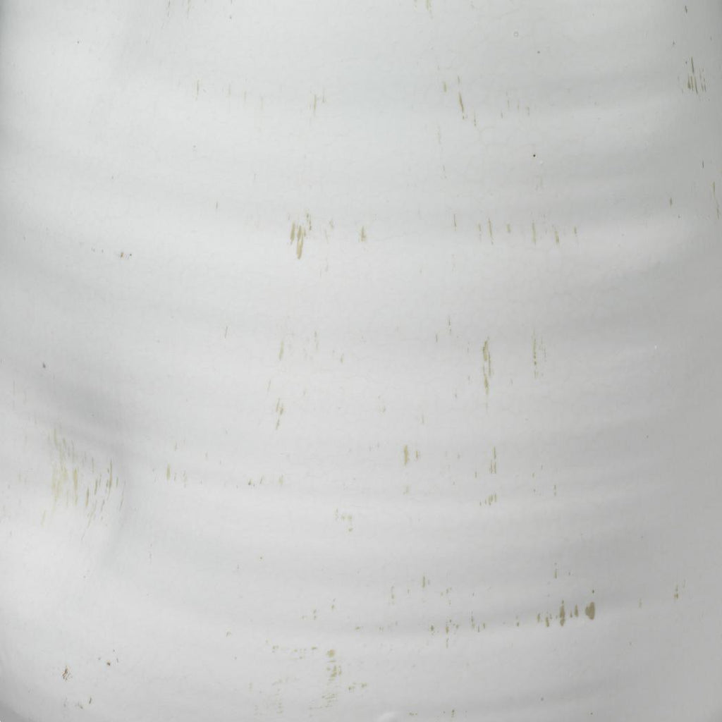 Dimple Vase-White