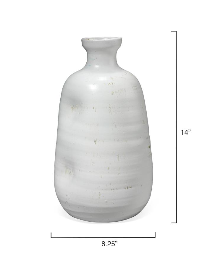 Dimple Vase-White