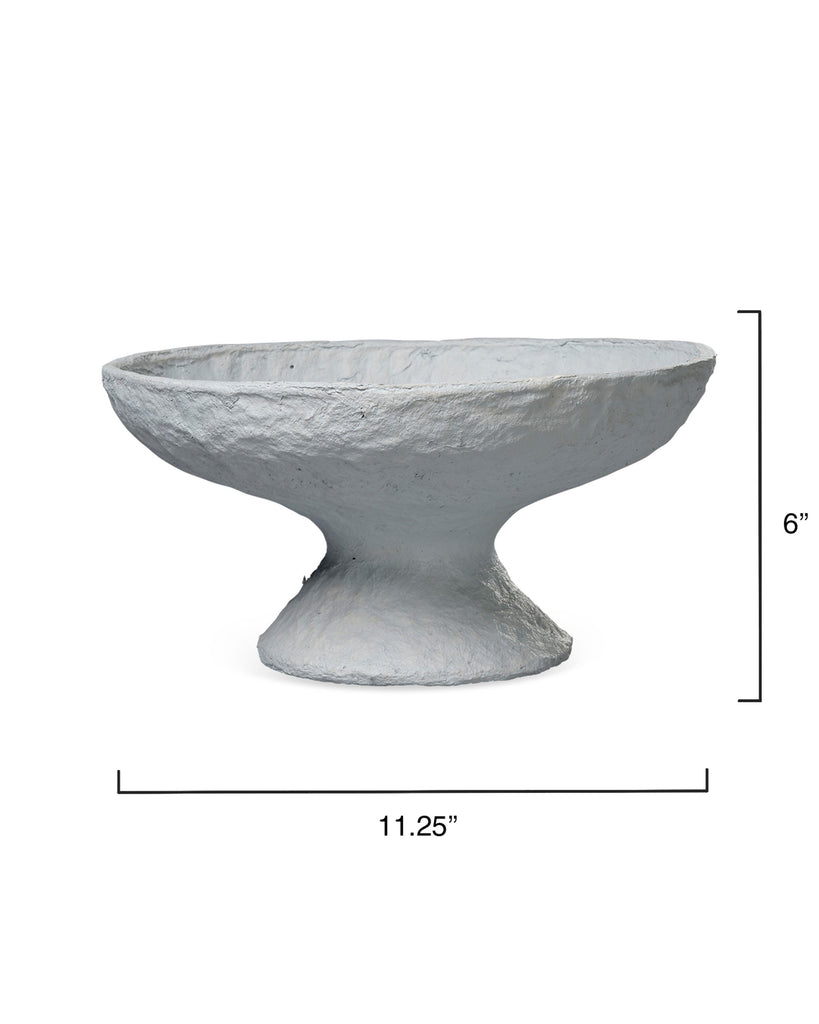 Garden Cotton Mache Pedestal Decorative Bowl