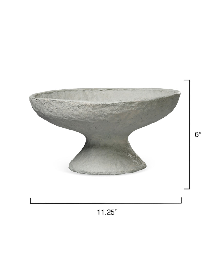 Garden Cotton Mache Pedestal Decorative Bowl