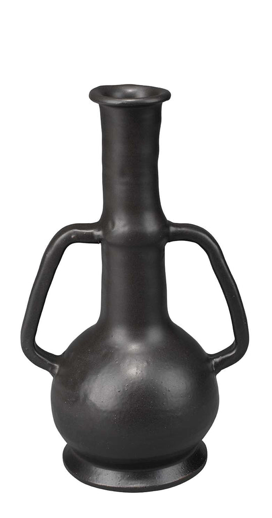 Horton Handled Vase-Black