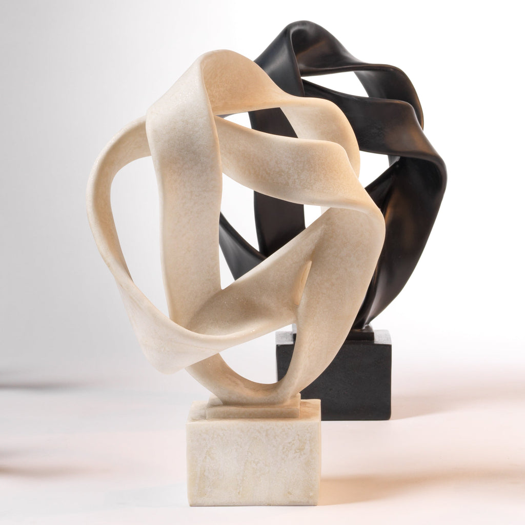 Intertwined Object on Stand-Black-7INTE-OBB