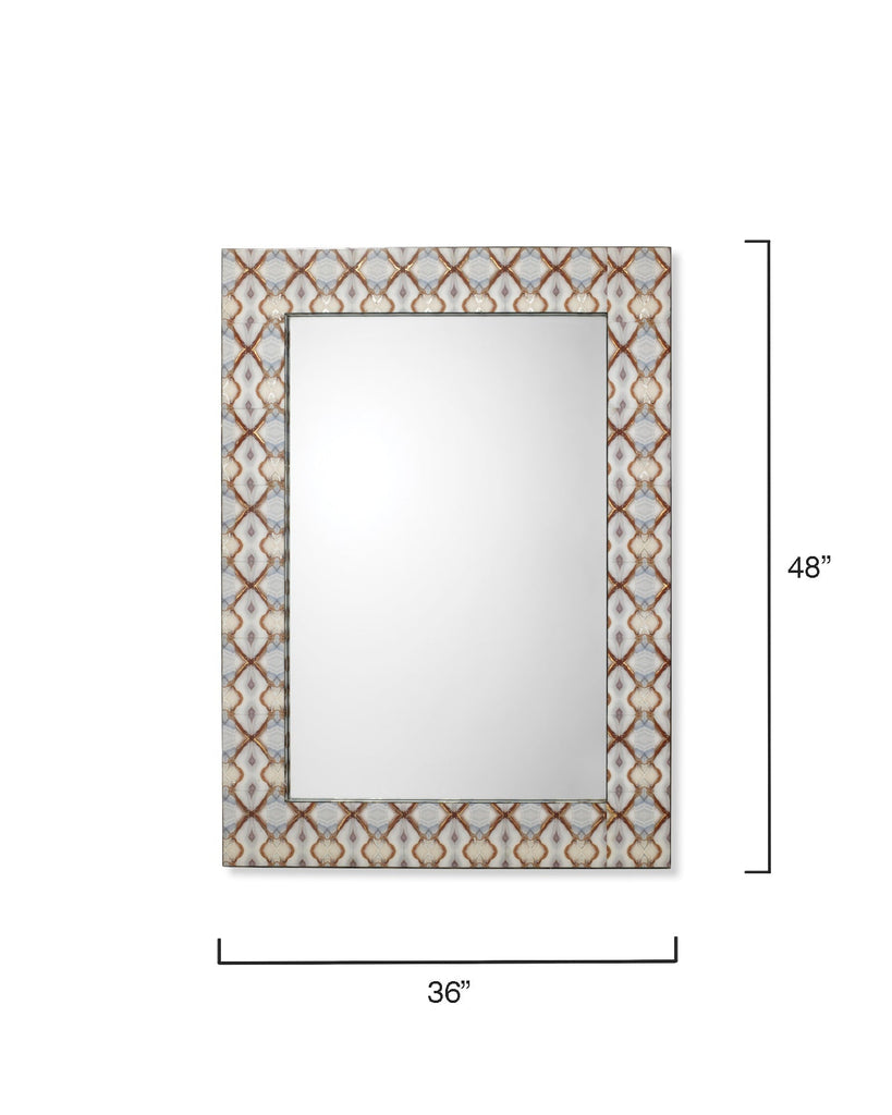 Kaleidoscope Rectangle Mirror-Blue