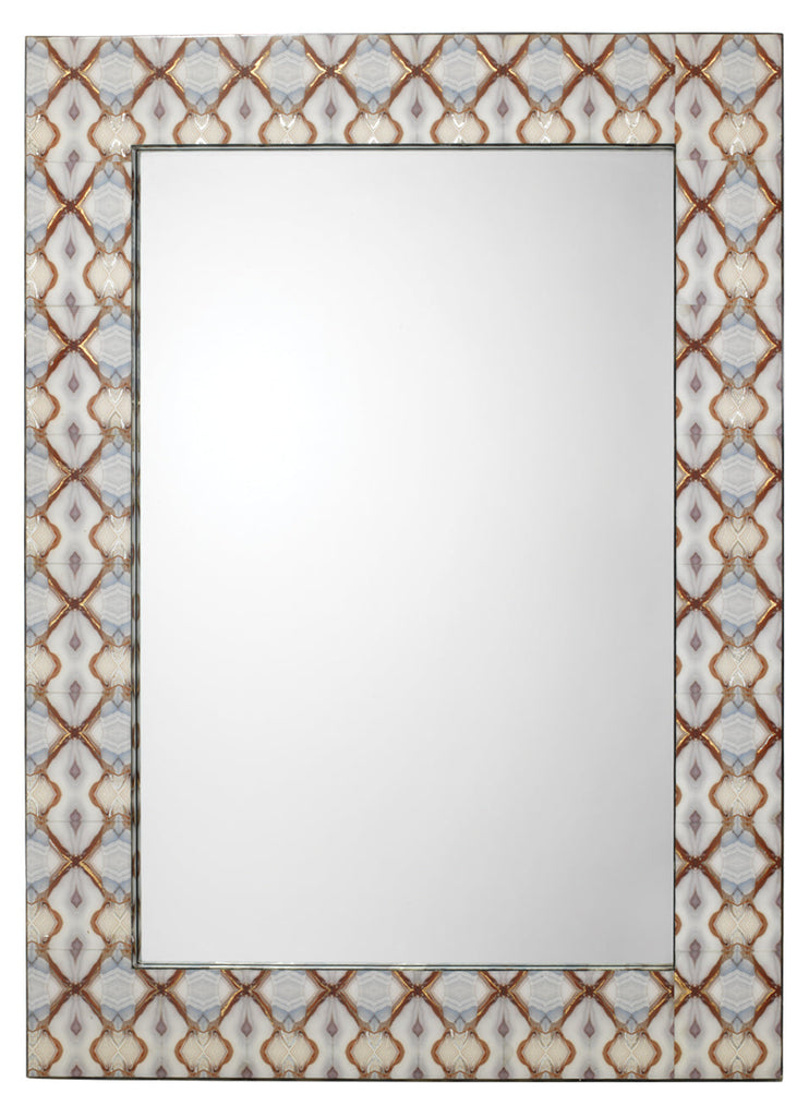 Kaleidoscope Rectangle Mirror-Blue