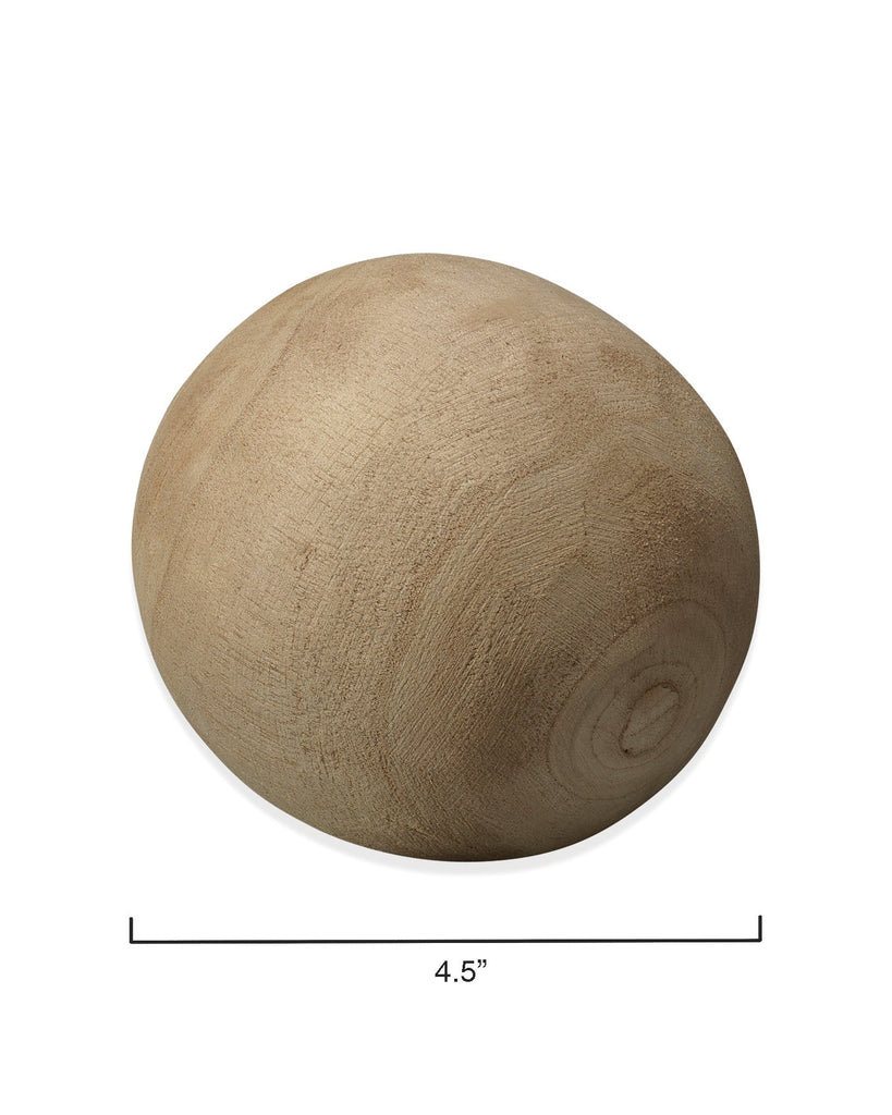 Malibu Wood Balls, Set of 3-Brown