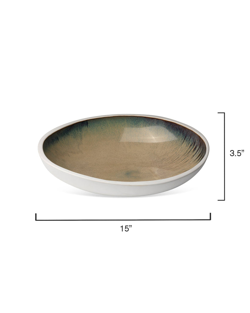 Mykonos High Rim Bowl-Beige