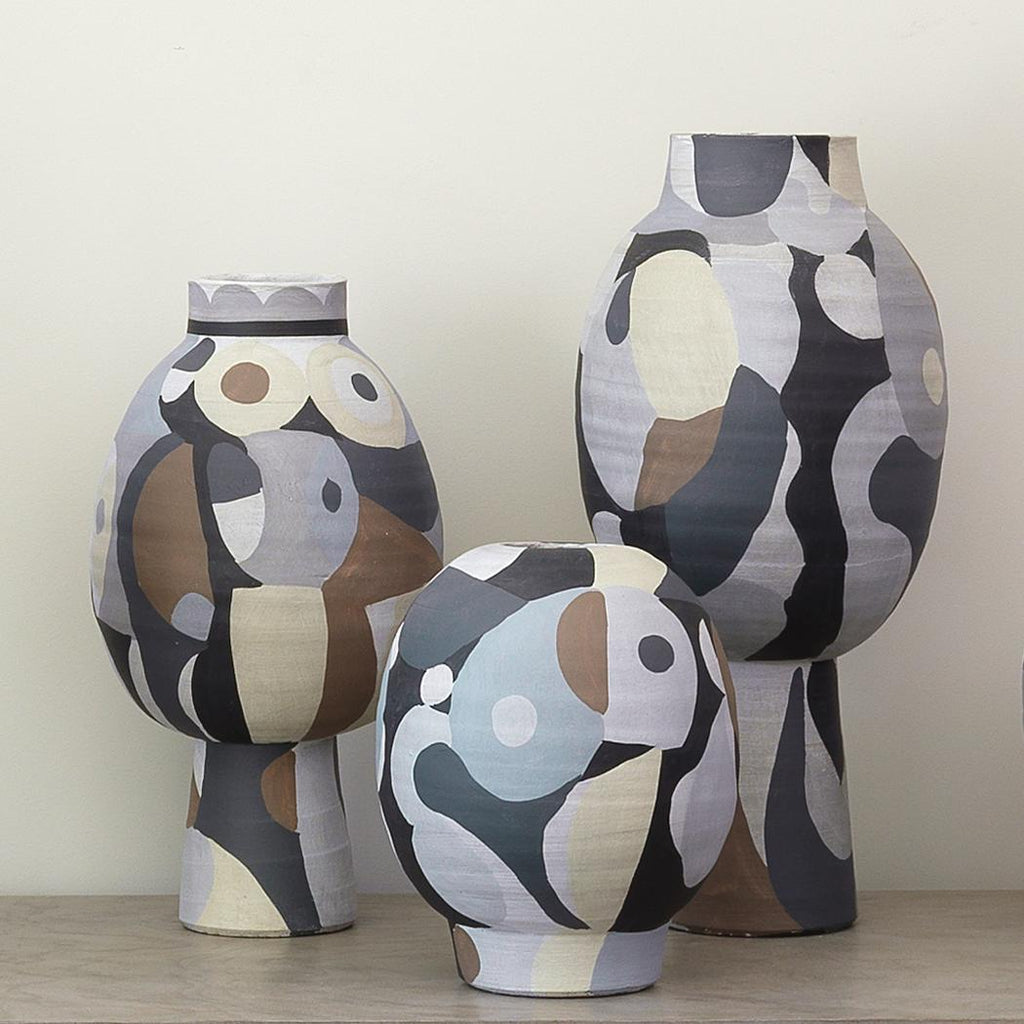 Pablo Tall Vase-Beige