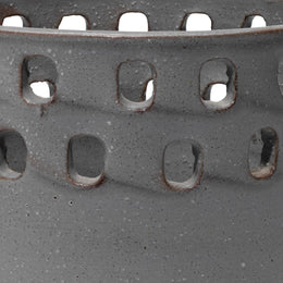 Perforated Pot-Grey-7PERF-LGG