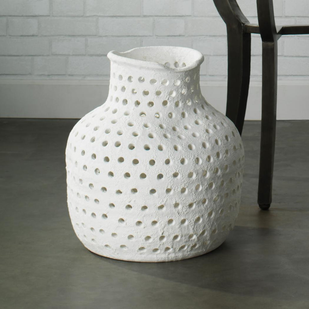 Porous Vase-White-7PORO-VAWH