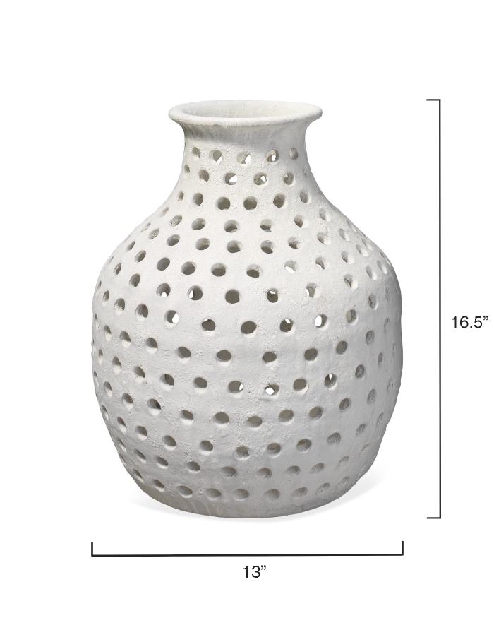 Porous Vase-White-7PORU-SMWH