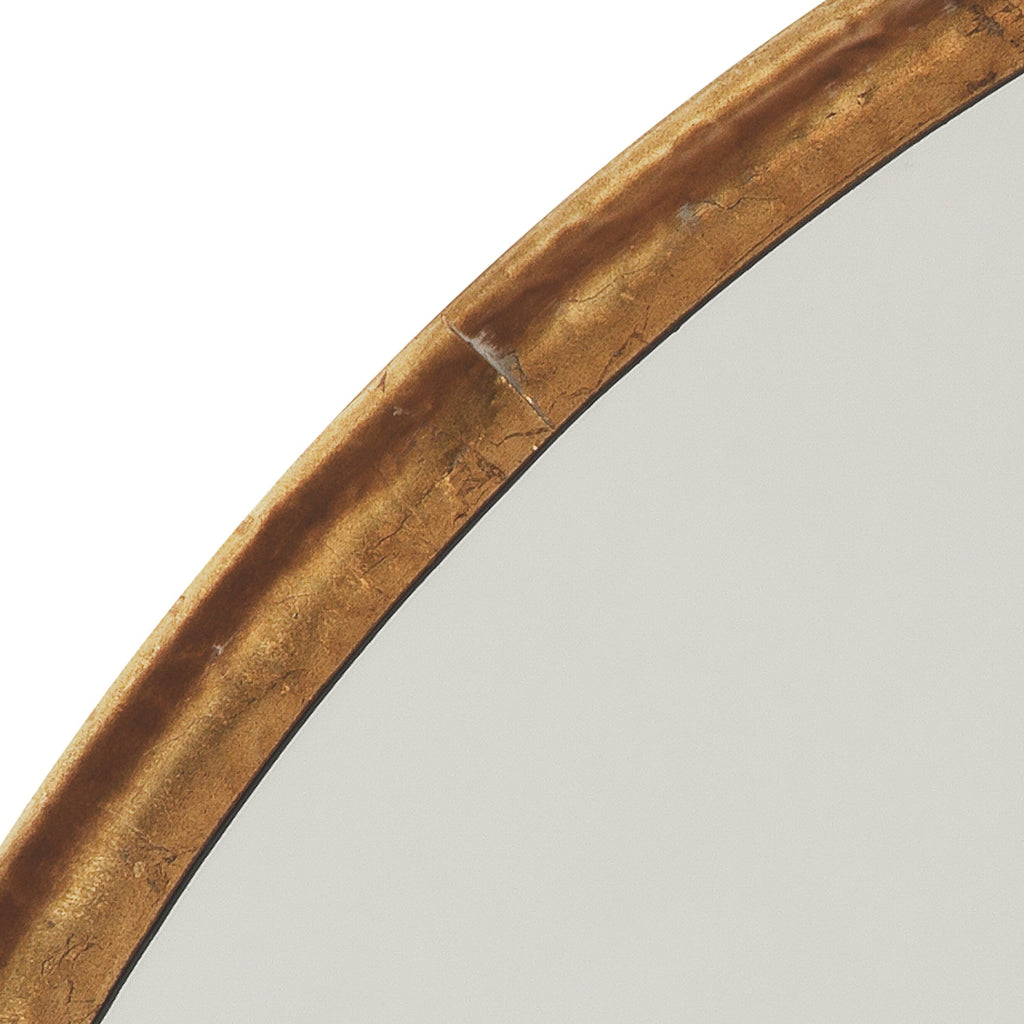 Refined Round Mirror-Gold