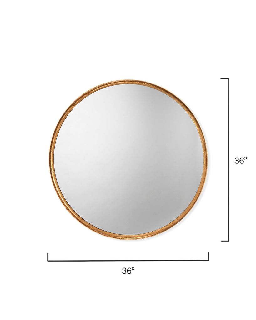 Refined Round Mirror-Gold