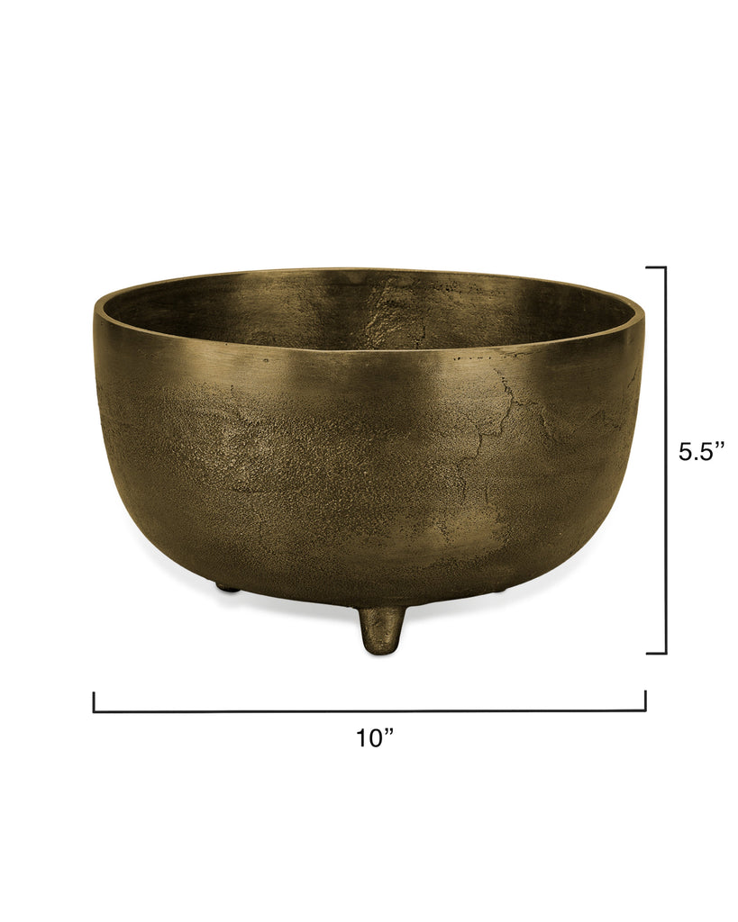 Relic Metal Footed Decorative Bowl