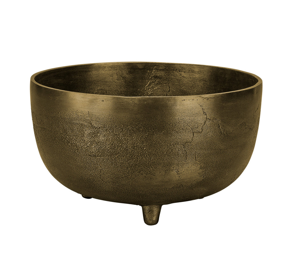 Relic Metal Footed Decorative Bowl