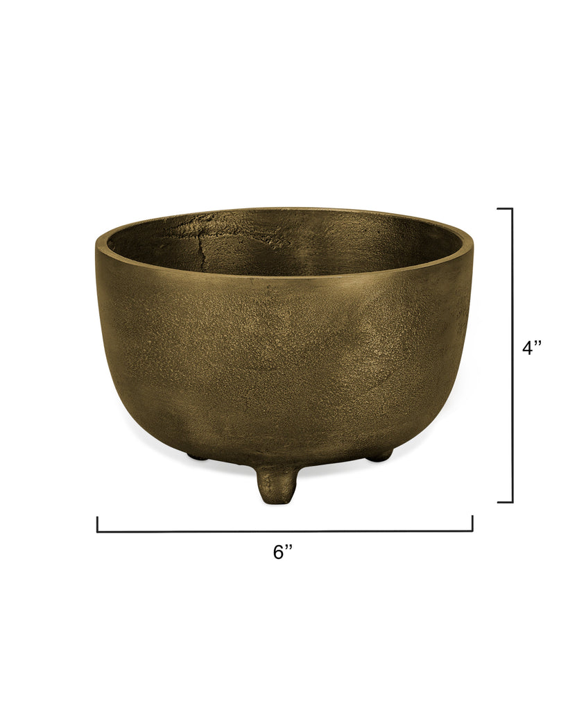 Relic Metal Footed Decorative Bowl