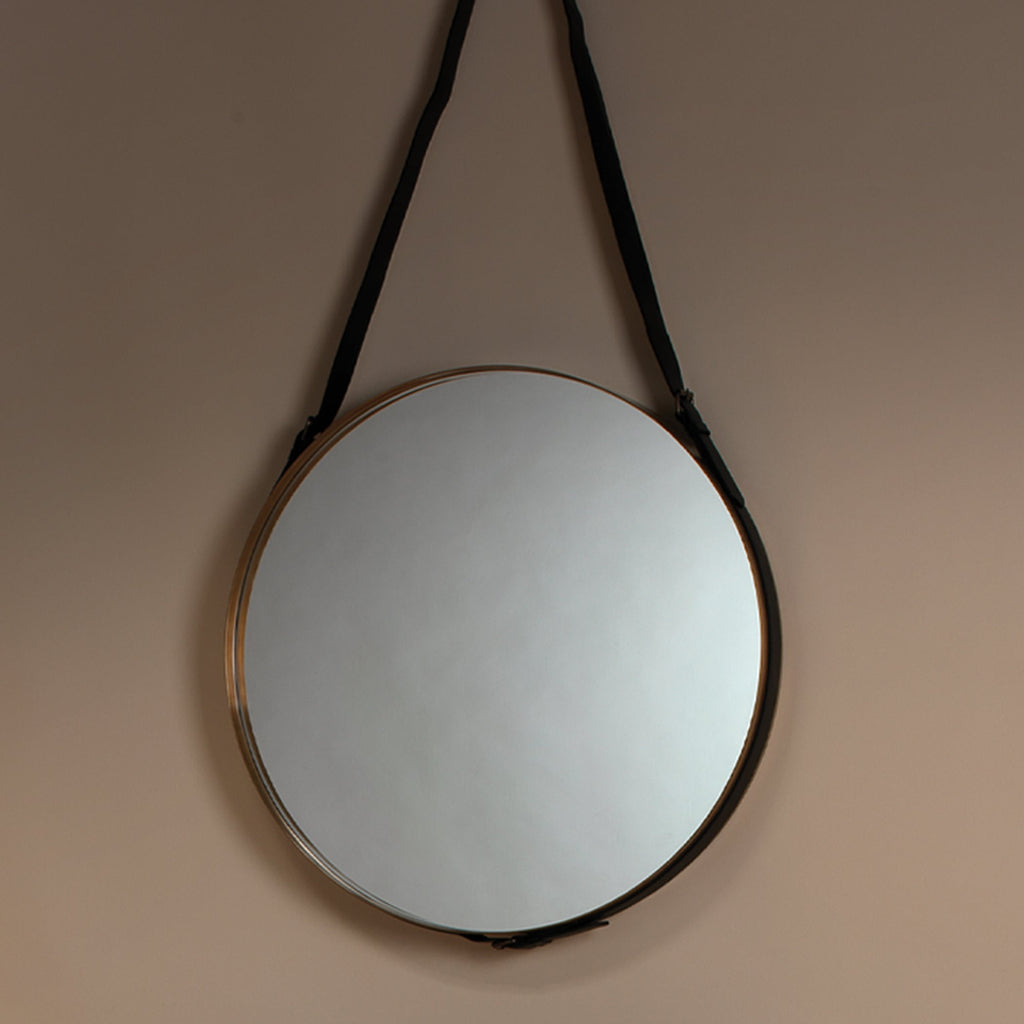 Round Mirror-Antique Brass