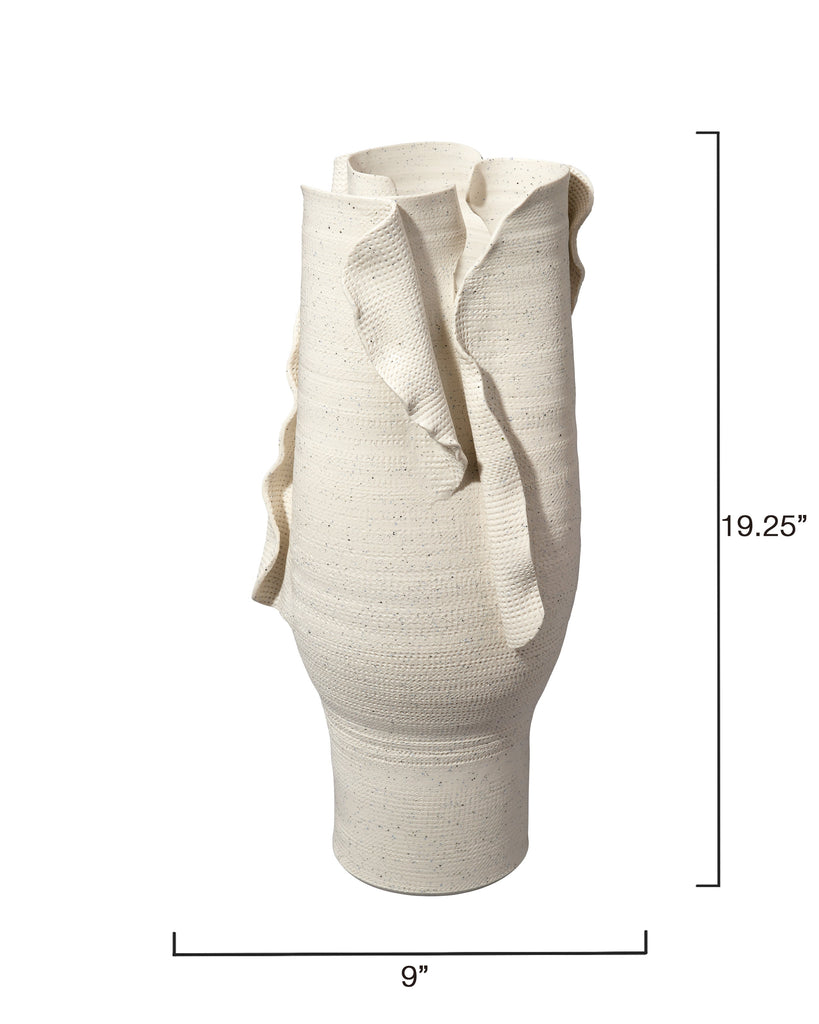 Severed Tall Porcelain Decorative Vessel