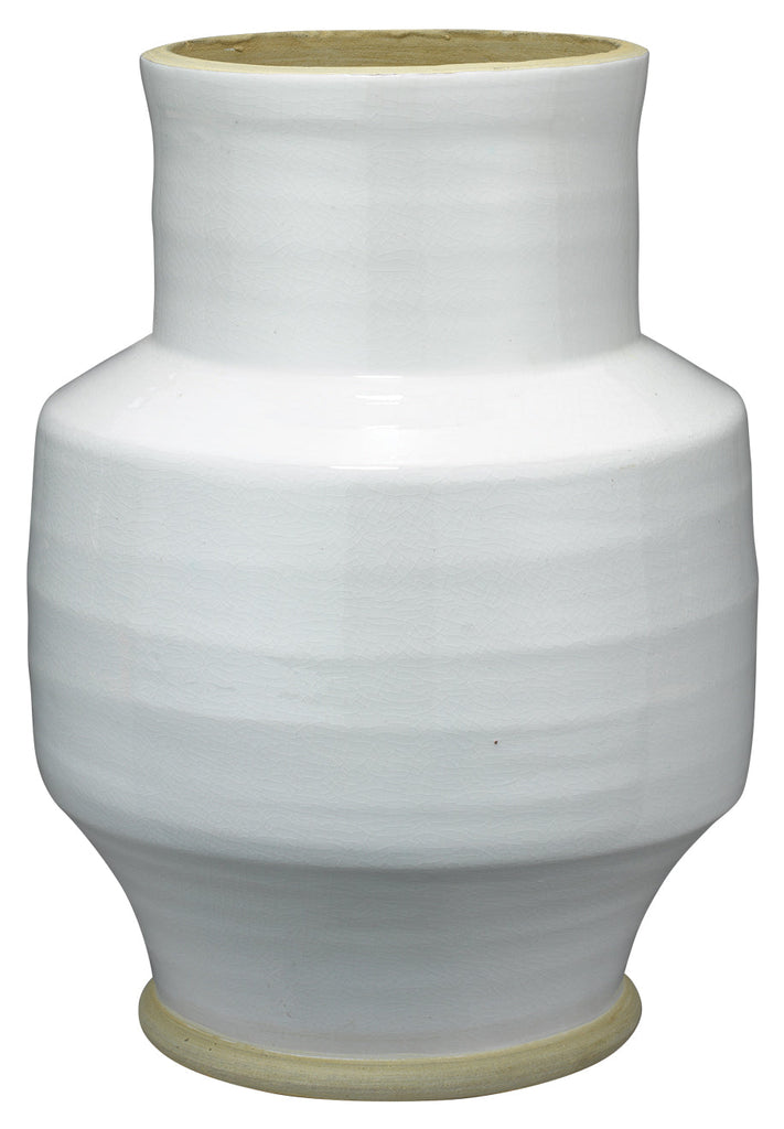 Solstice Ceramic Vase-White