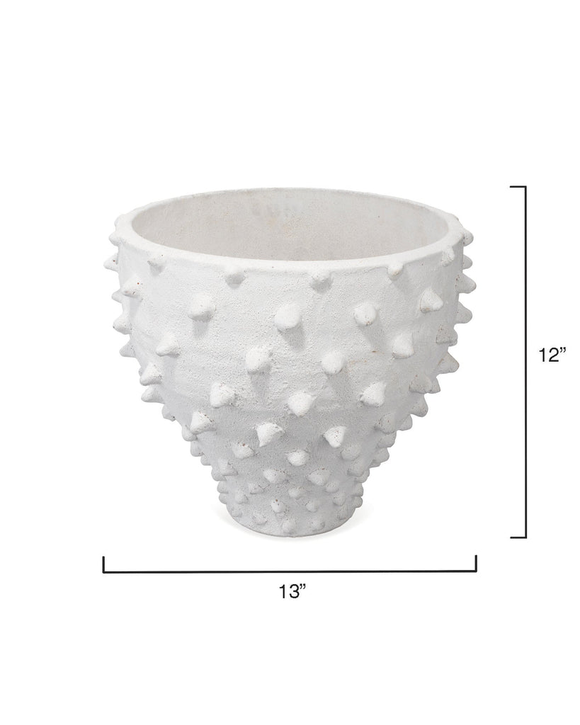 Spike Vase-White