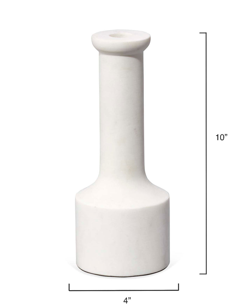 Trumpet Candlesticks, Set of 2-White