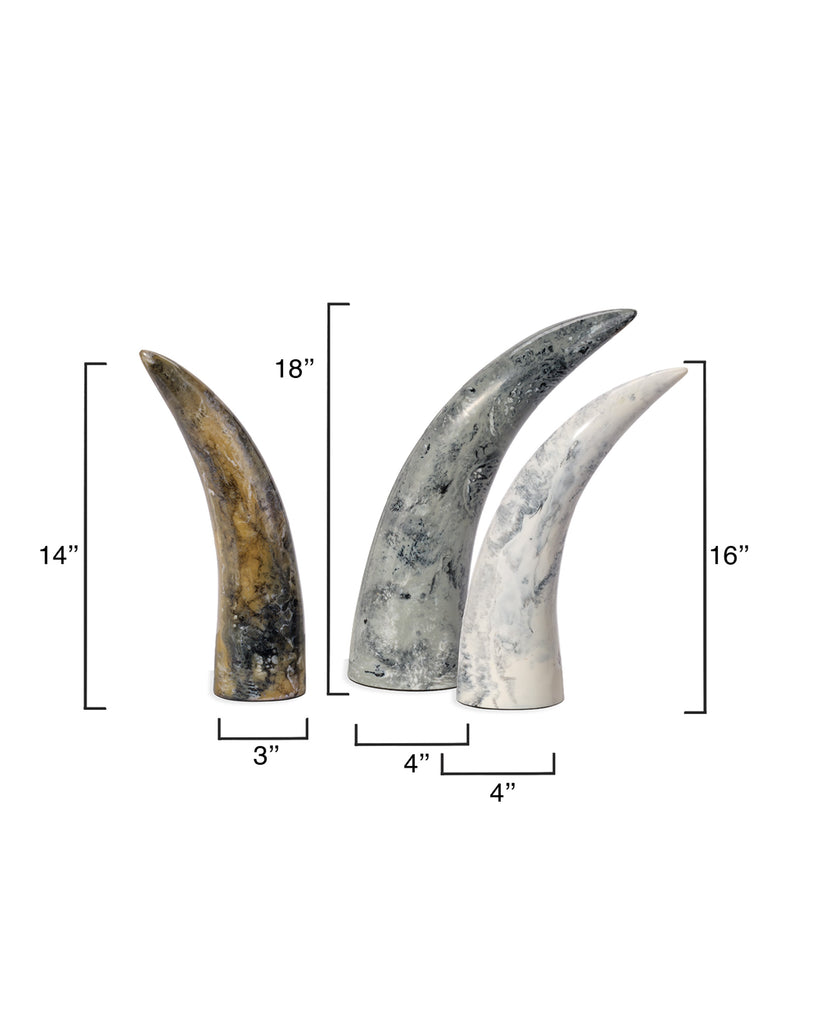 Variegated Horn Decorative Objects