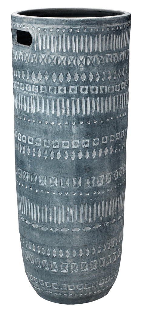 Zion Ceramic Vase-Grey