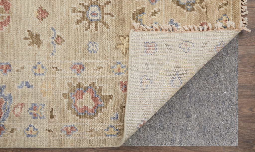 Fillmore Transitional Floral Botanical Brown Tan Blue Area Rug (12' x 15')