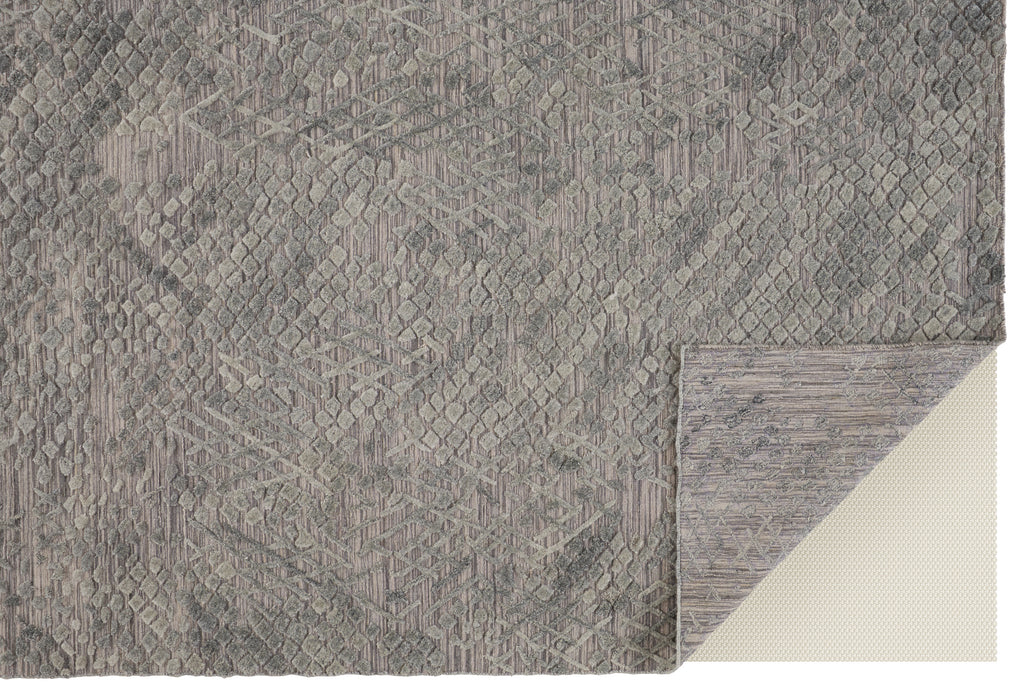 Elias Modern Abstract Gray Area Rug (10' x 14')