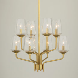 Kayla Chandelier - Aged Brass