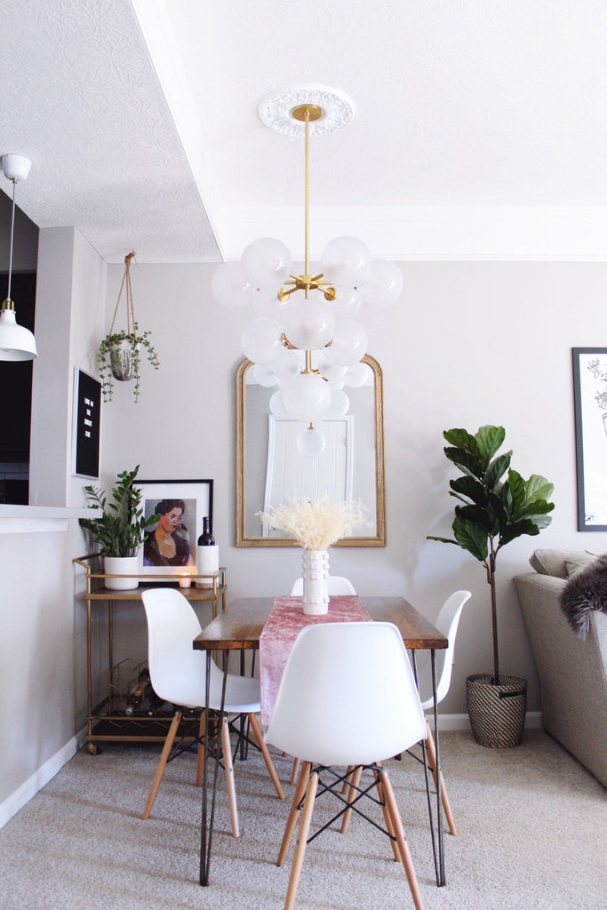 Ashleigh Chandelier - Aged Brass