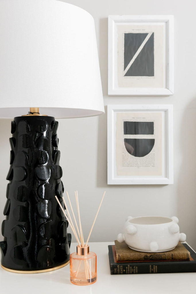 Naomi Table Lamp - Black/Gold Leaf