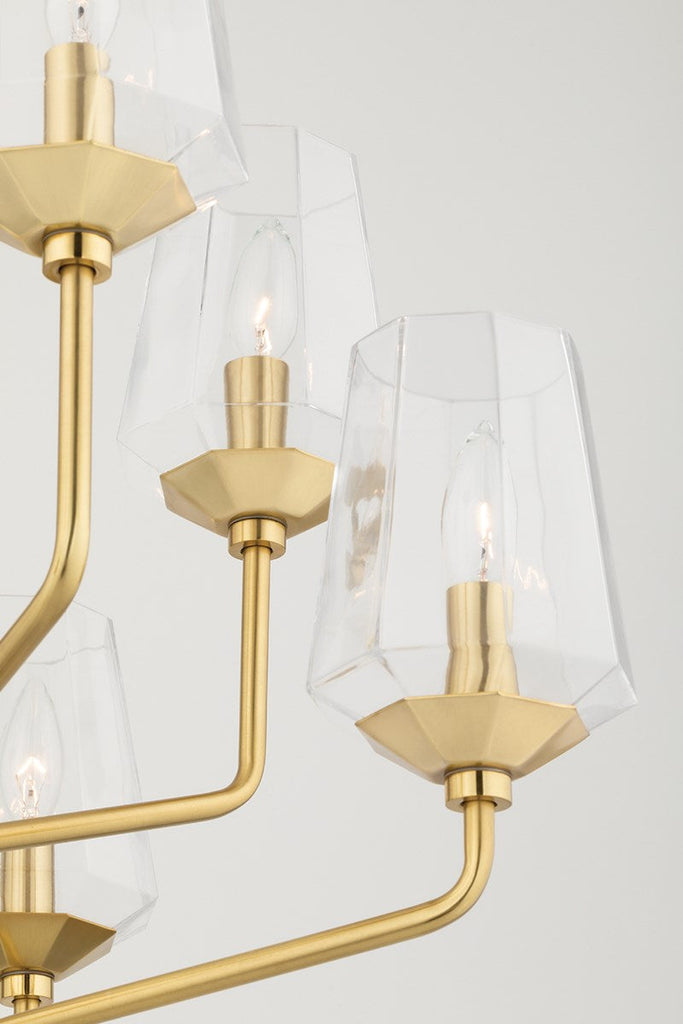 Kayla Chandelier - Aged Brass