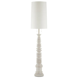 Malayan White Floor Lamp